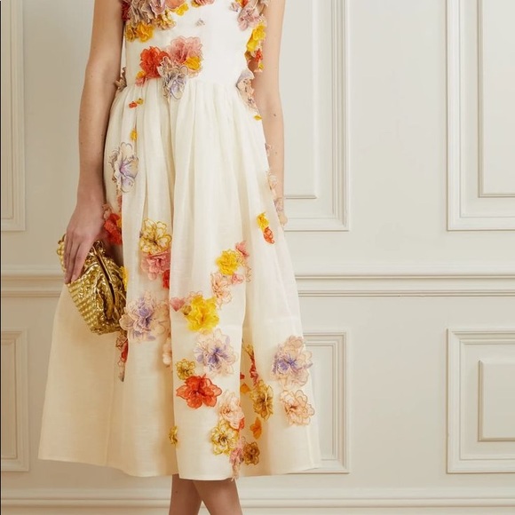Zimmermann Dresses Zimmerman Postcard Appliqu Midi Dress Poshmark